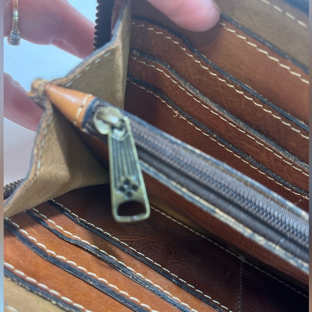 PATRICIA NASH Crossbody Bag Leather Floral Adjustable Strap - Picture 9 of 16